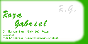 roza gabriel business card