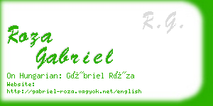 roza gabriel business card